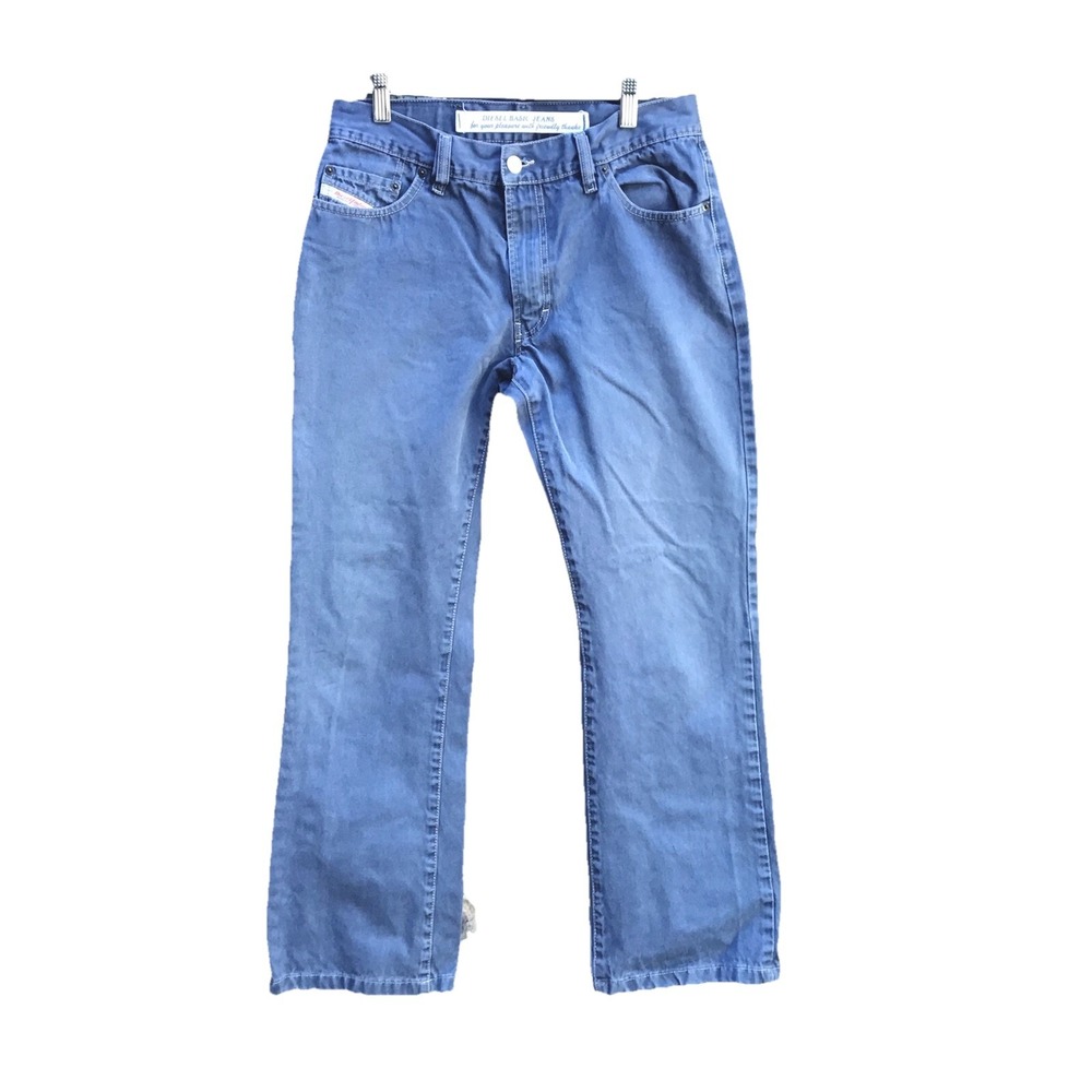 Diesel Fanker Jeans Men's 31 (30x29) Blue Made in Italy Straight Leg Denim Y2K